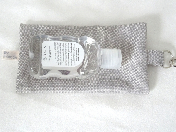 Täschchen ORANGE Outdoorstoff wetbag, mit Zipper dunkelblau, TaTüTa Inhalator Kosmetik, by BuntMixxDESIGN